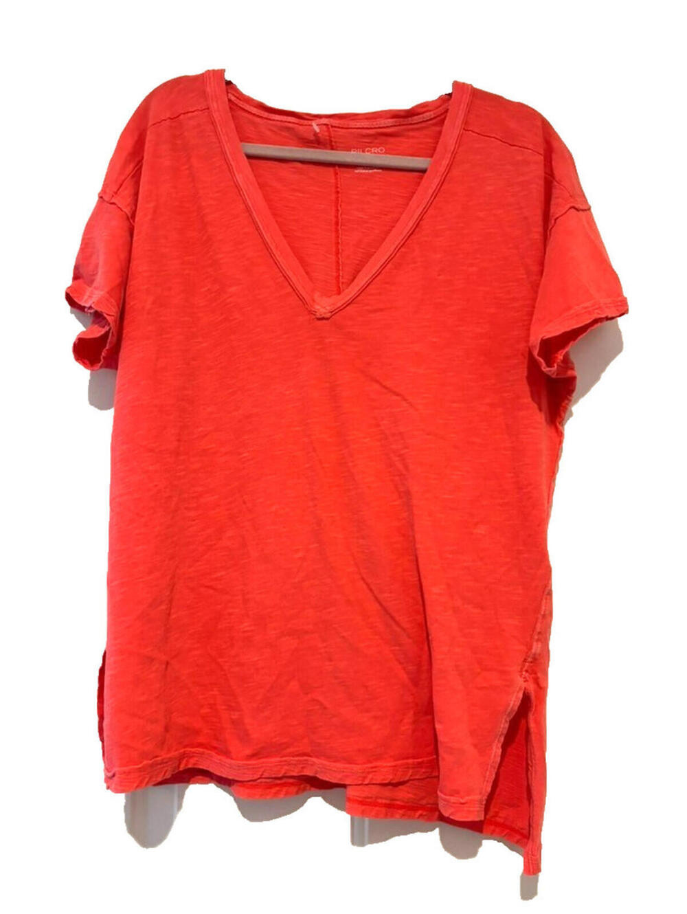 Anthropologie PIlcro sz M orange cotton slouchy tee shirt D